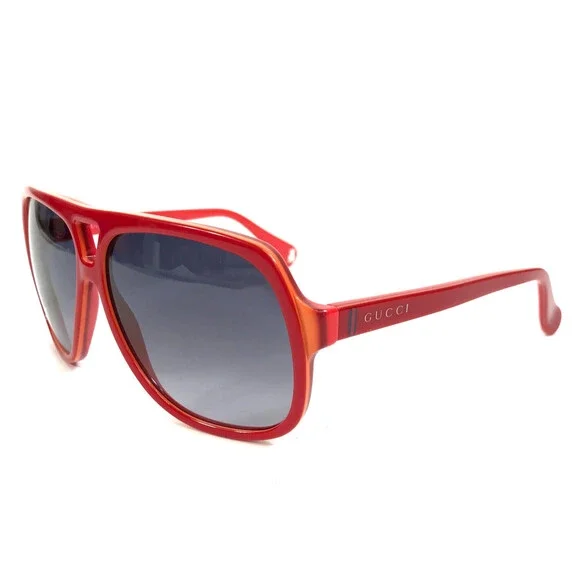 Gucci Kids Sunglasses GG5005/C/S KP5JJ Shiny Red Frames Gray Gradient Lenses - Picture 5 of 14